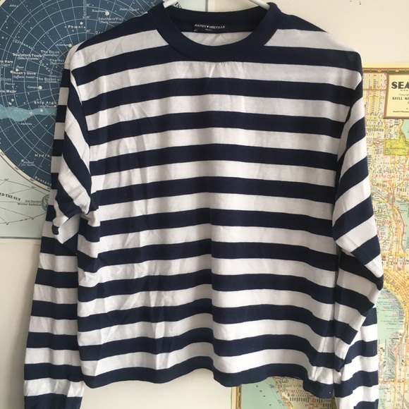 Striped Brandy Melville long sleeve t shirt - Picture 1 of 4